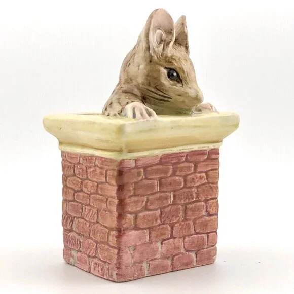 Royal Albert Beatrix Potter Tom Thumb Mouse Figurine Porcelain England Vintage - Picture 8 of 15